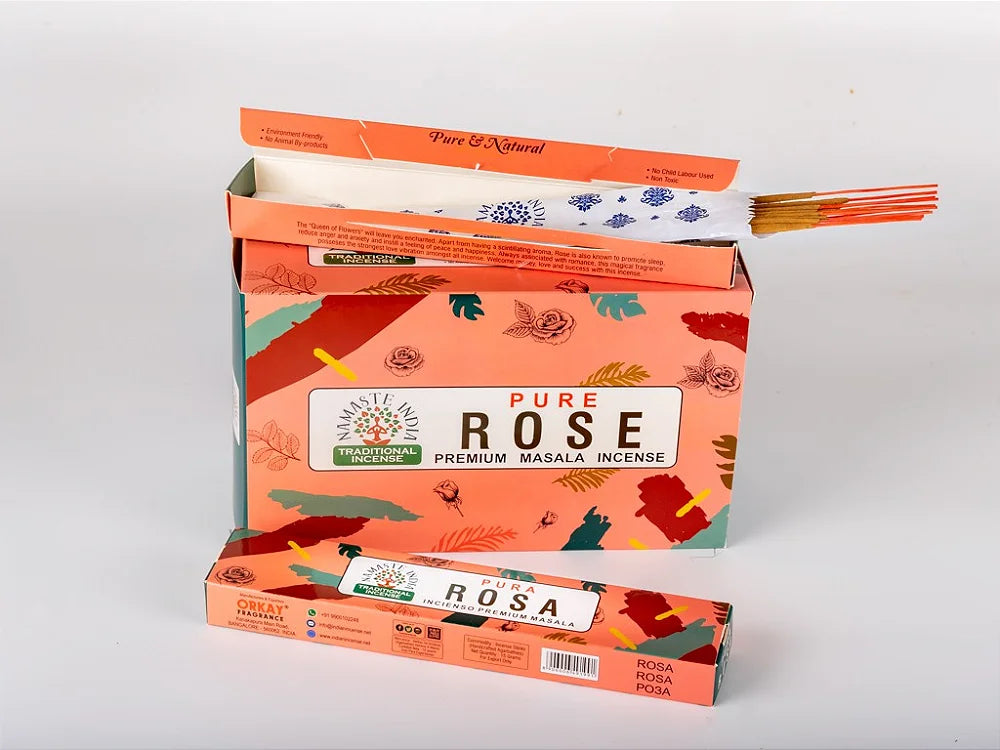 Vonné tyčinky Premium Namaste India Rose / Ruža